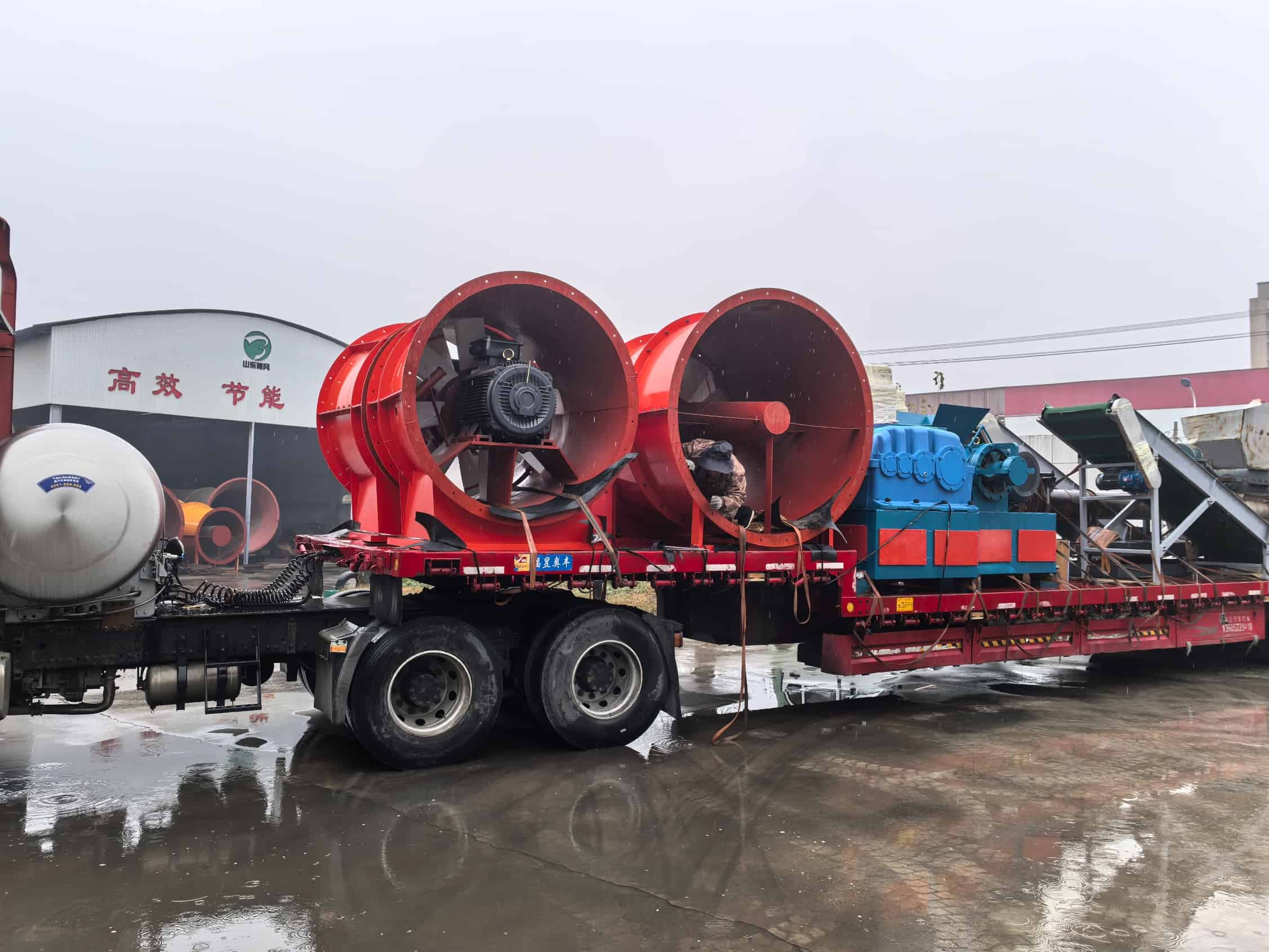 FKZ Series Mine Axial Flow Ventilation Fan Full-Truck Shipment Case