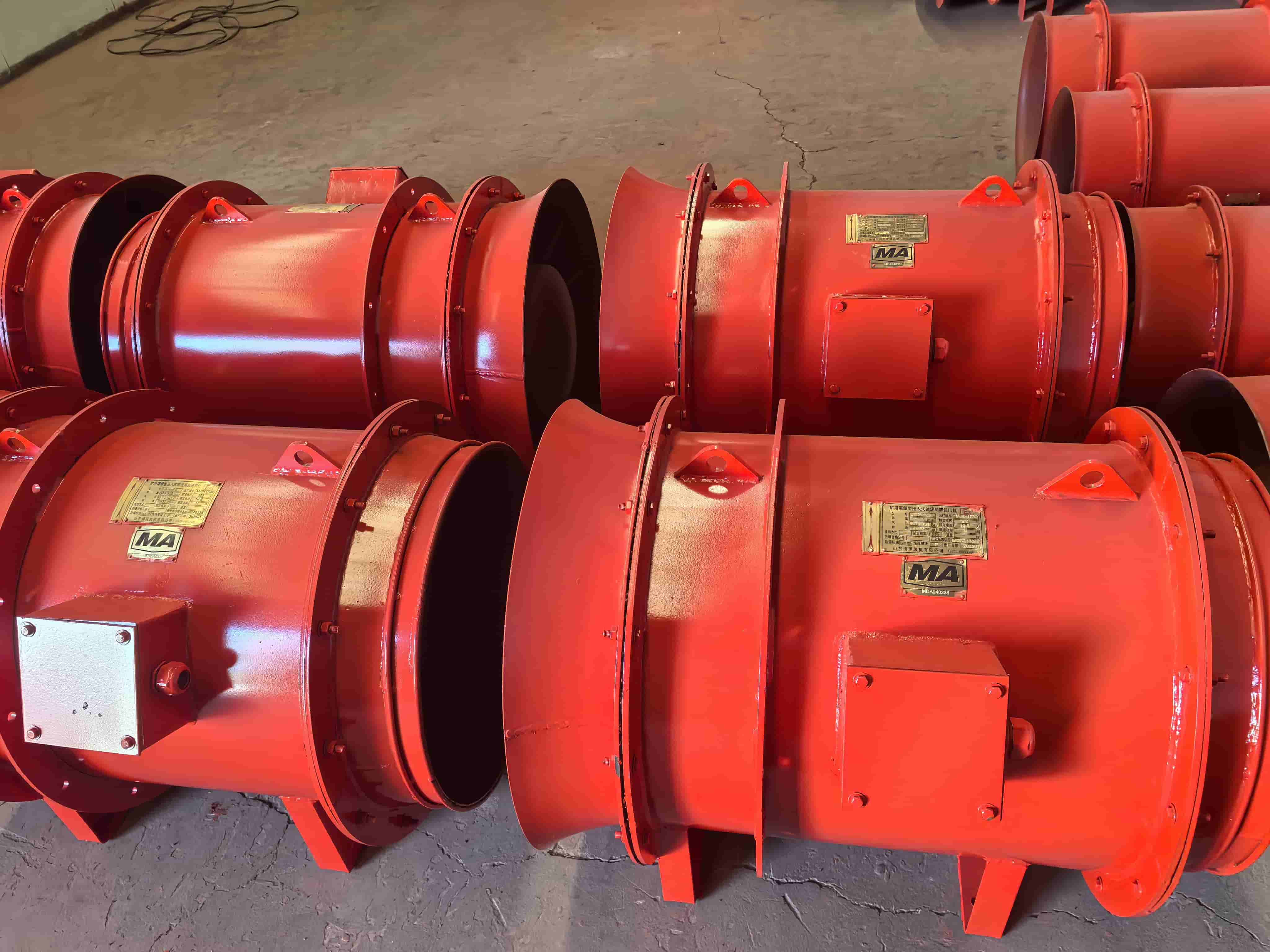 Supply Case of FK Series Auxiliary Axial Mine Supply Fan
