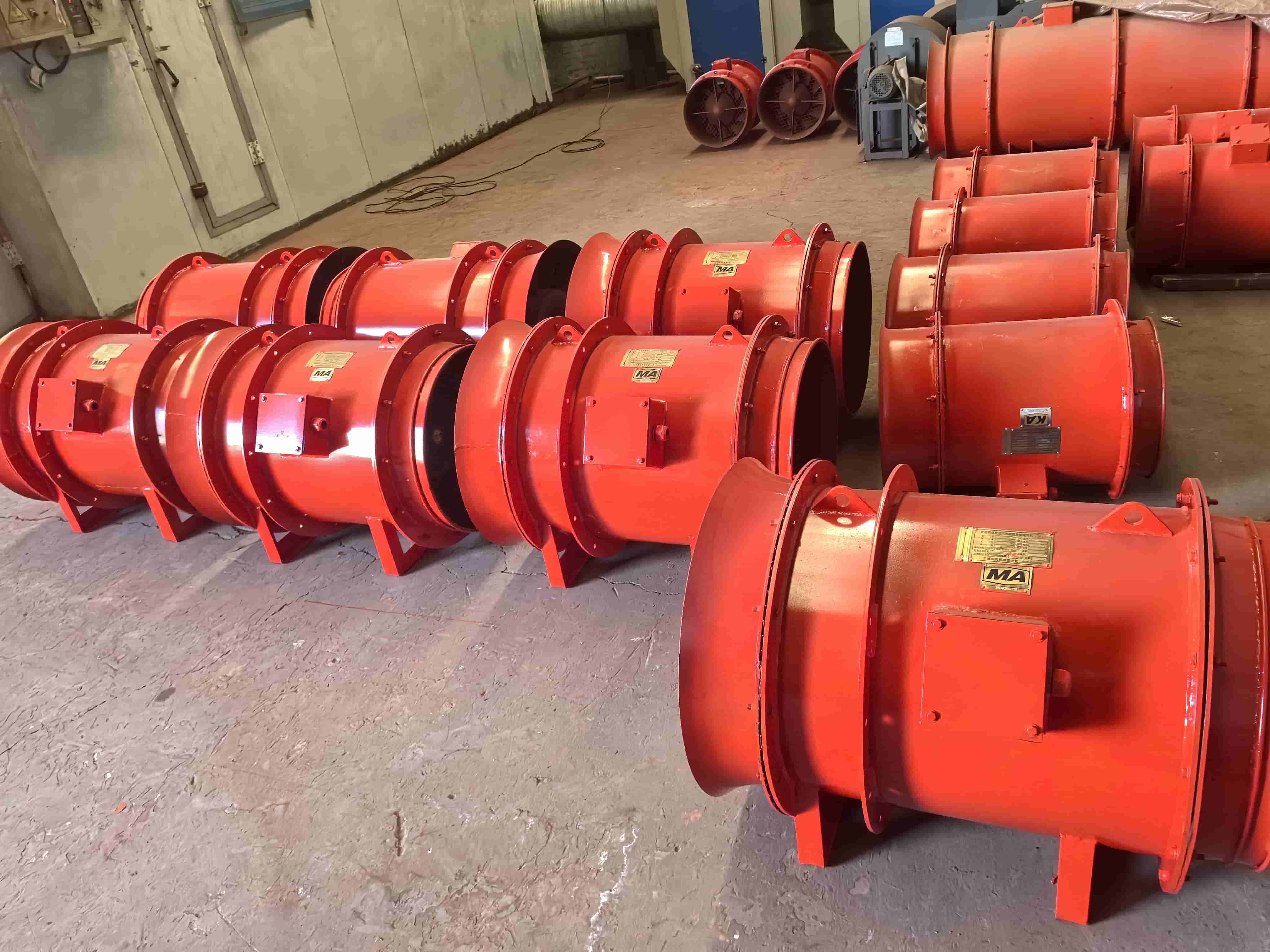 Supply Case of FK Series Auxiliary Axial Mine Supply Fan