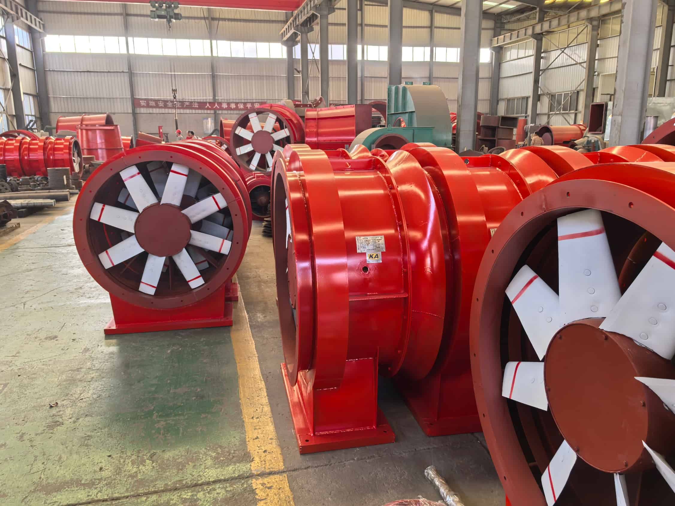 FKZ Series Mine Axial Flow Fan Bulk Loading & Delivery Case