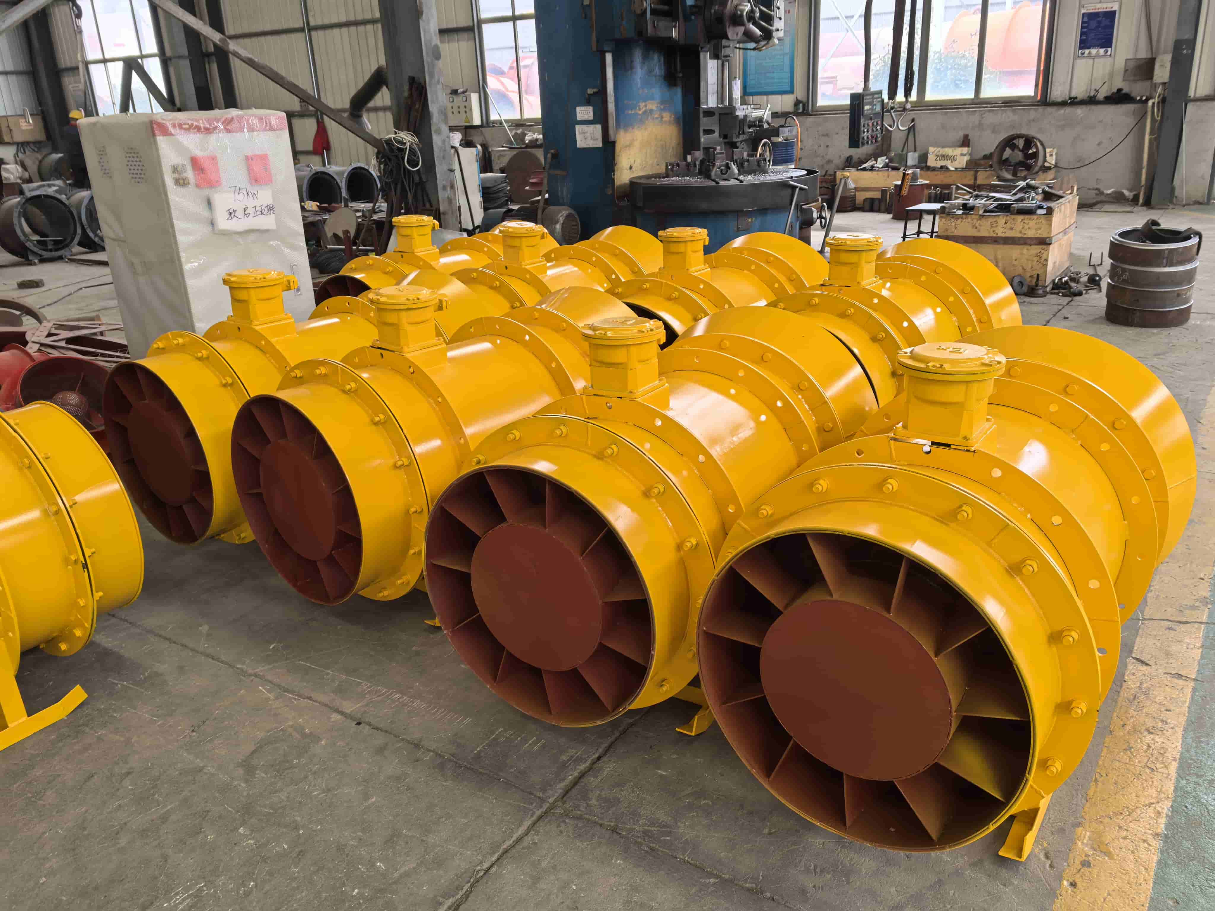 FB Series Flameproof Axial Mine Auxiliary Fan Production Completion Case