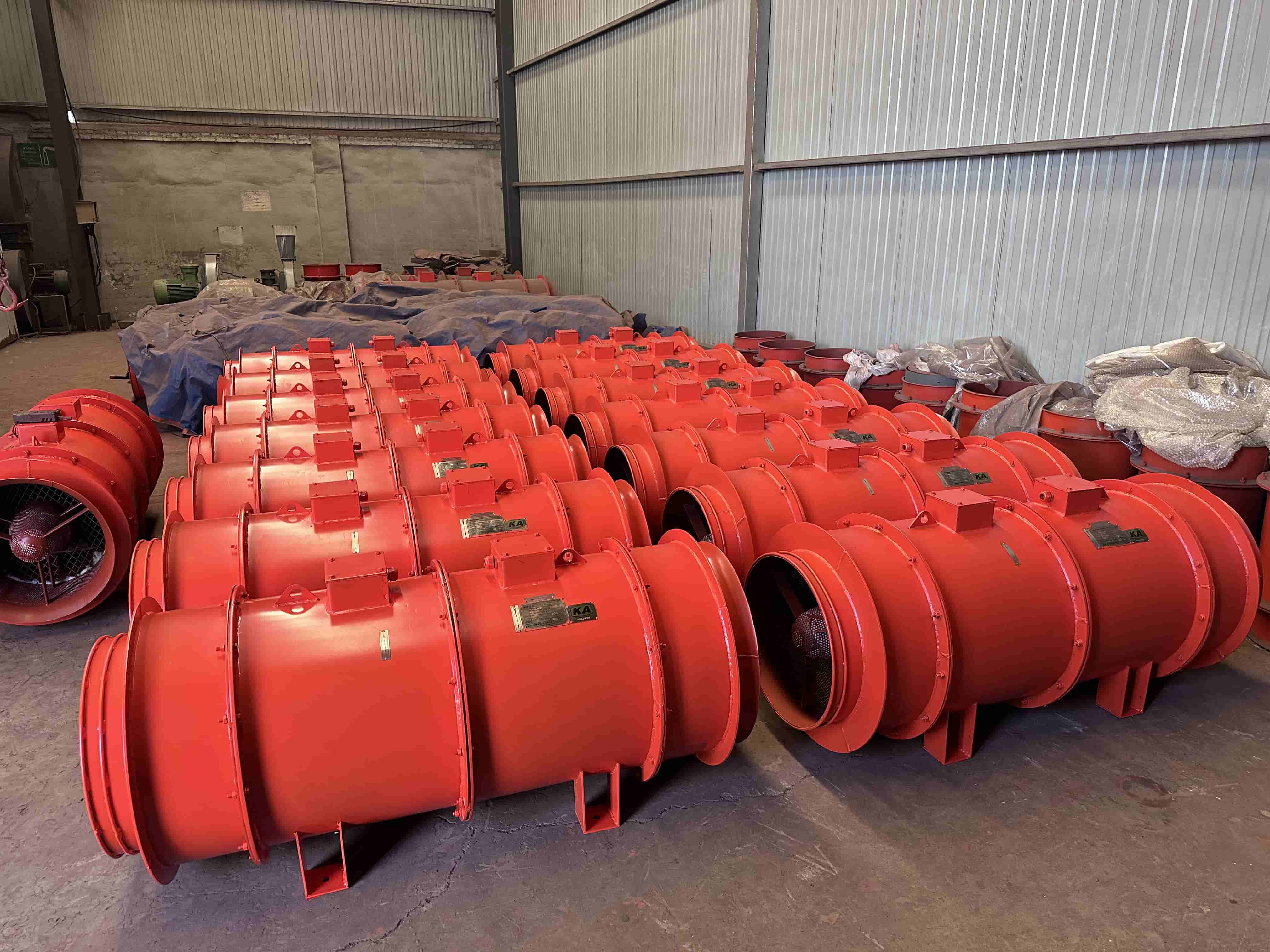 FKD Series Auxiliary Counter-Rotating Axial Mine Supply Fan Bulk Delivery Case