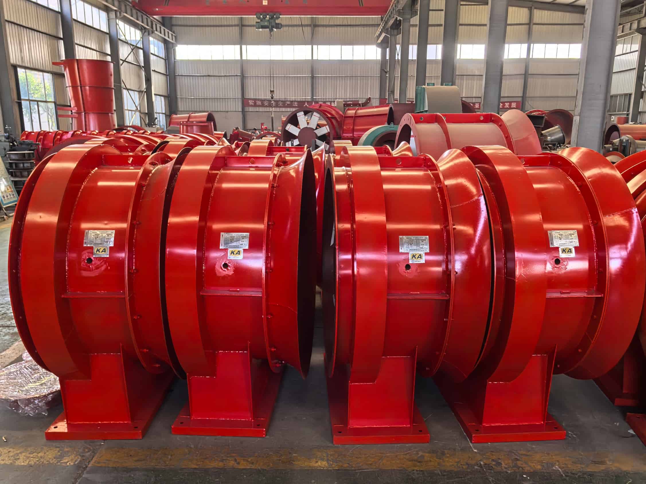 FKZ Series Mine Axial Flow Fan Bulk Loading & Delivery Case