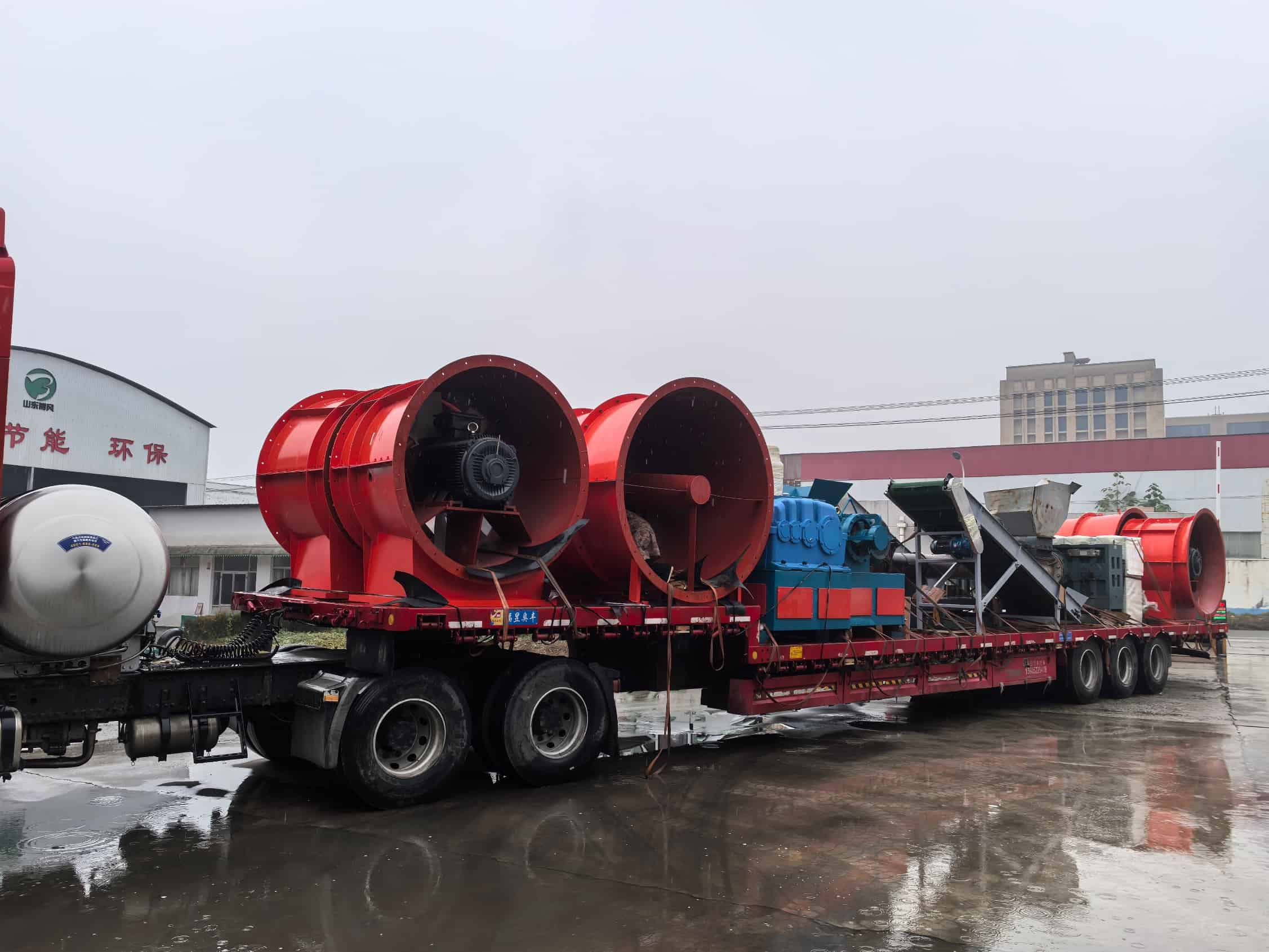 FKZ Series Mine Axial Flow Ventilation Fan Full-Truck Shipment Case